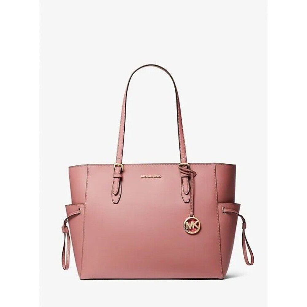 Michael Kors Gilly Large Primrose Leather Drawstring Travel Tote Bag Purse
